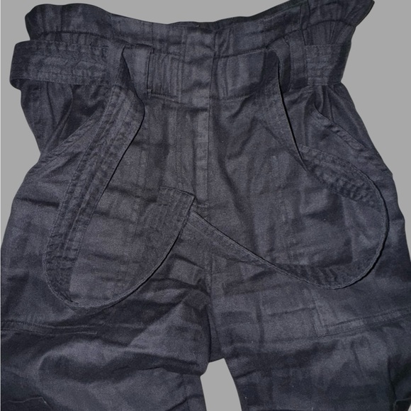 A.L.C. Women's Black Lee Lien Paper bag Cargo Pants - Picture 10 of 13